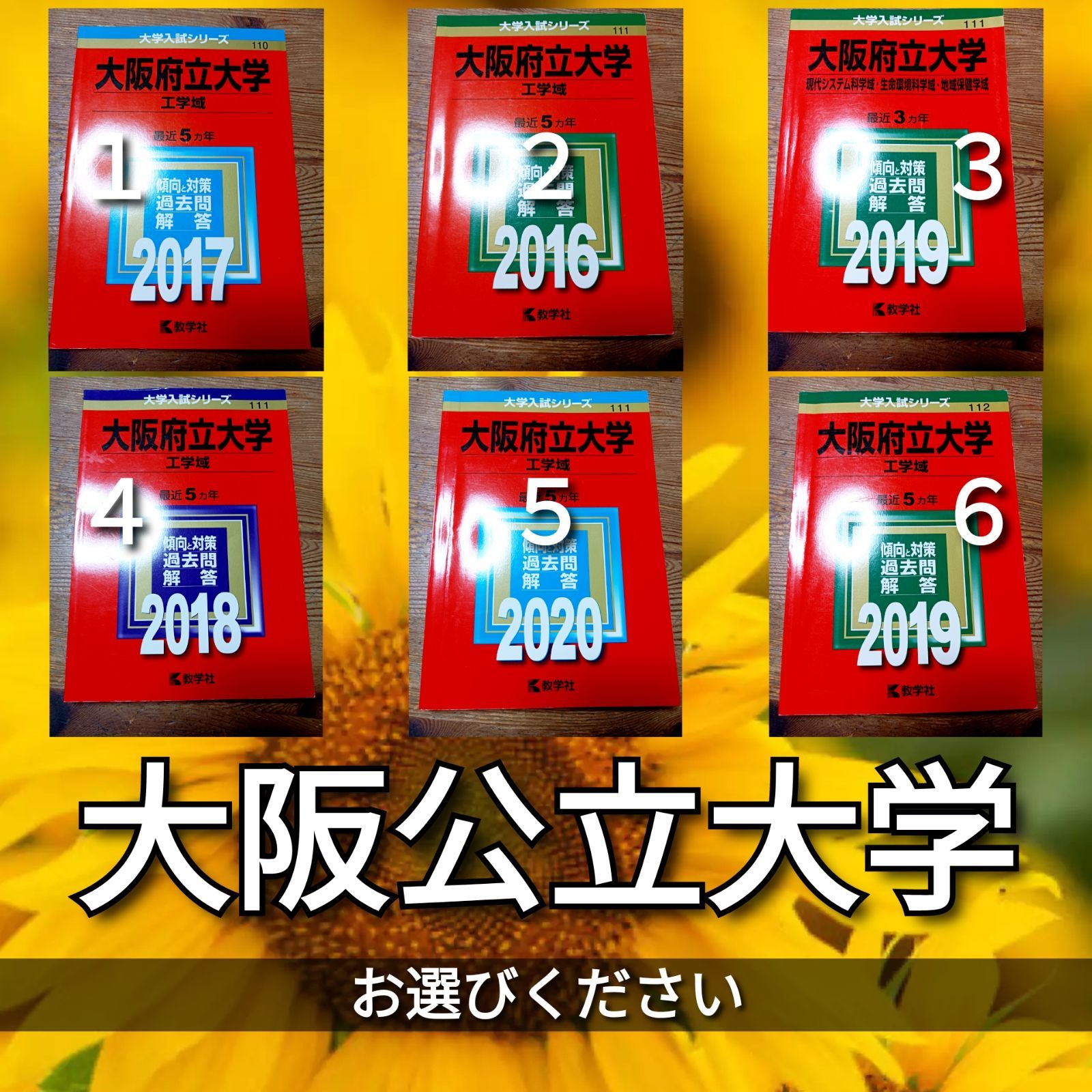 大阪公立大学・大阪市立大学〈理系〉赤本 数学入試問題50年 過去問など 