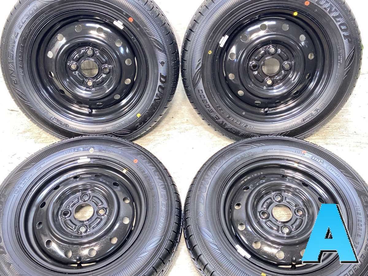 145|80R13 ダンロップ エナセーブ EC300 スズキ純正 13x4.0 100-4穴 タイヤ サマータイヤ ホイールセット 4本セット s13250222097