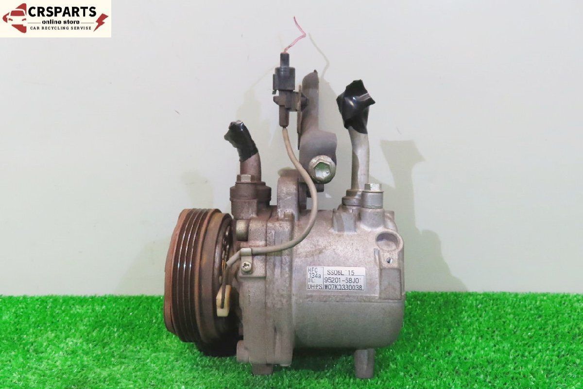 モコ MG22S 純正 約7万km エアコン AC クーラー コンプレッサー 95201-58J01 No 13489