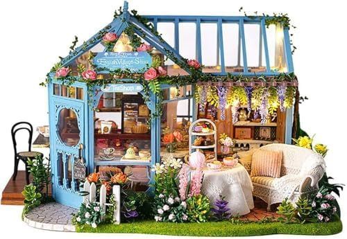 DIYハウスバラ庭園茶屋 薔薇庭園茶屋 完成品 ミニチュアハウス ドールハウス - メルカリ