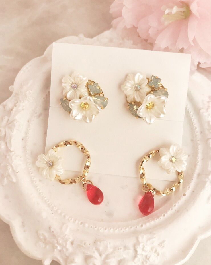 【#32】ハンドメイド　イヤリング　ピアス