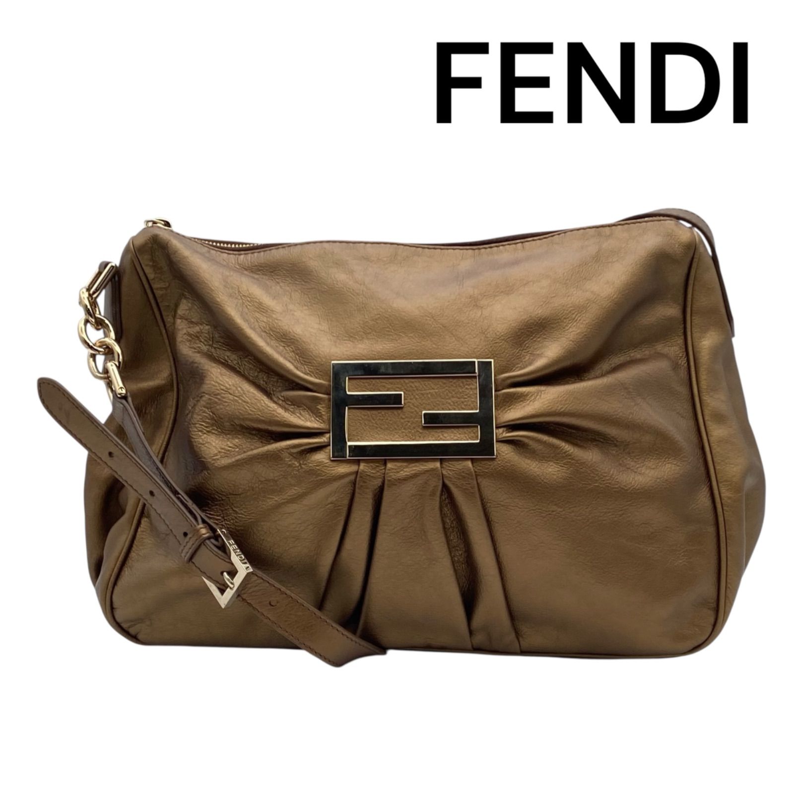 極美品 フェンディ トートバッグ ショルダー 2way FF金具 レザー 肩掛け 楽天市場】FENDI フェンディ ドットコム クリック ハンドバッグ