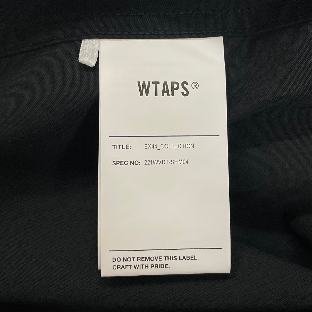 WTAPS 22SS クロスボーン 刺繍 ノーカラーシャツ ベースボールシャツ