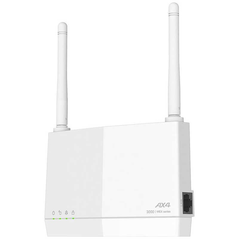 未開梱 BUFFALO 無線LAN中継機 11ax ac n a g b 2401＋573Mbps Wi-Fi 6 ax IPv6対応 WEX-3000AX4EA