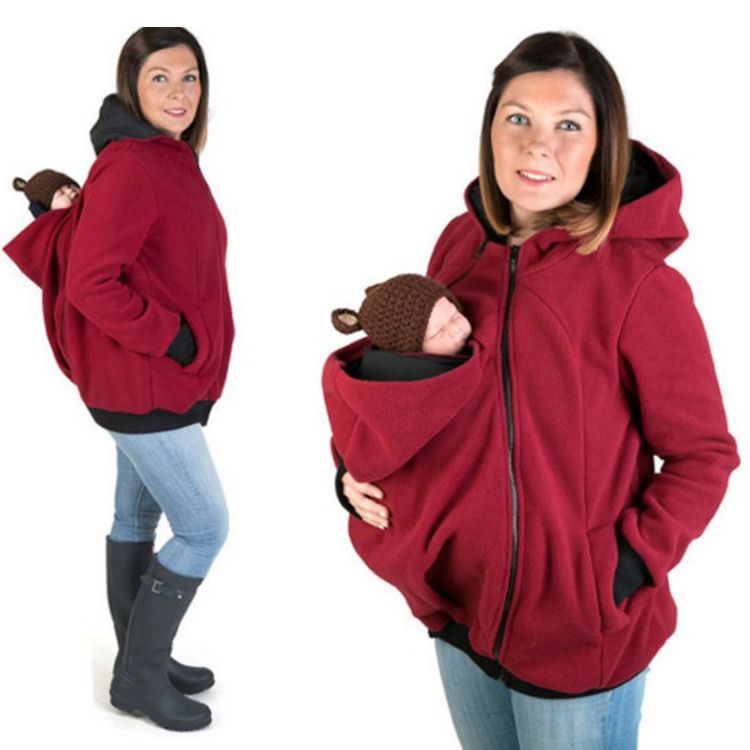マタニティ パーカー ママコート ダッカー付き マタニティウェア 授乳服 抱っこ ママコート おんぶコート 抱っこ紐パーカー フード付き 裏起毛 あっ マタニティ パーカー ママコート ダッカー付き ボア マタニティ