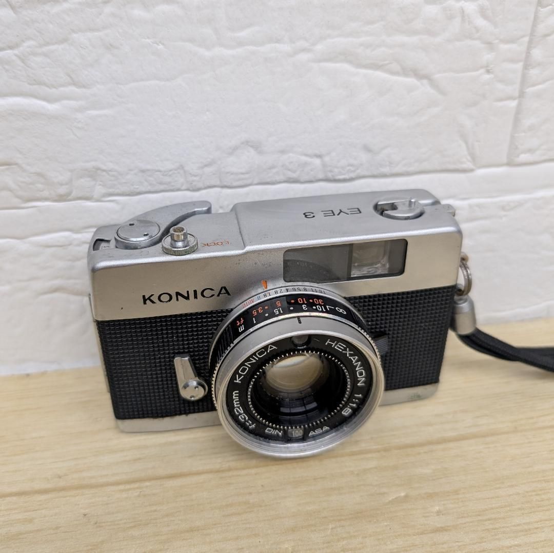 希少 フィルムカメラ　KONICA EYE3 おしゃれ　アンティーク 希少 フィルムカメラ KONICA EYE3 おしゃれ アンティーク - メルカリ