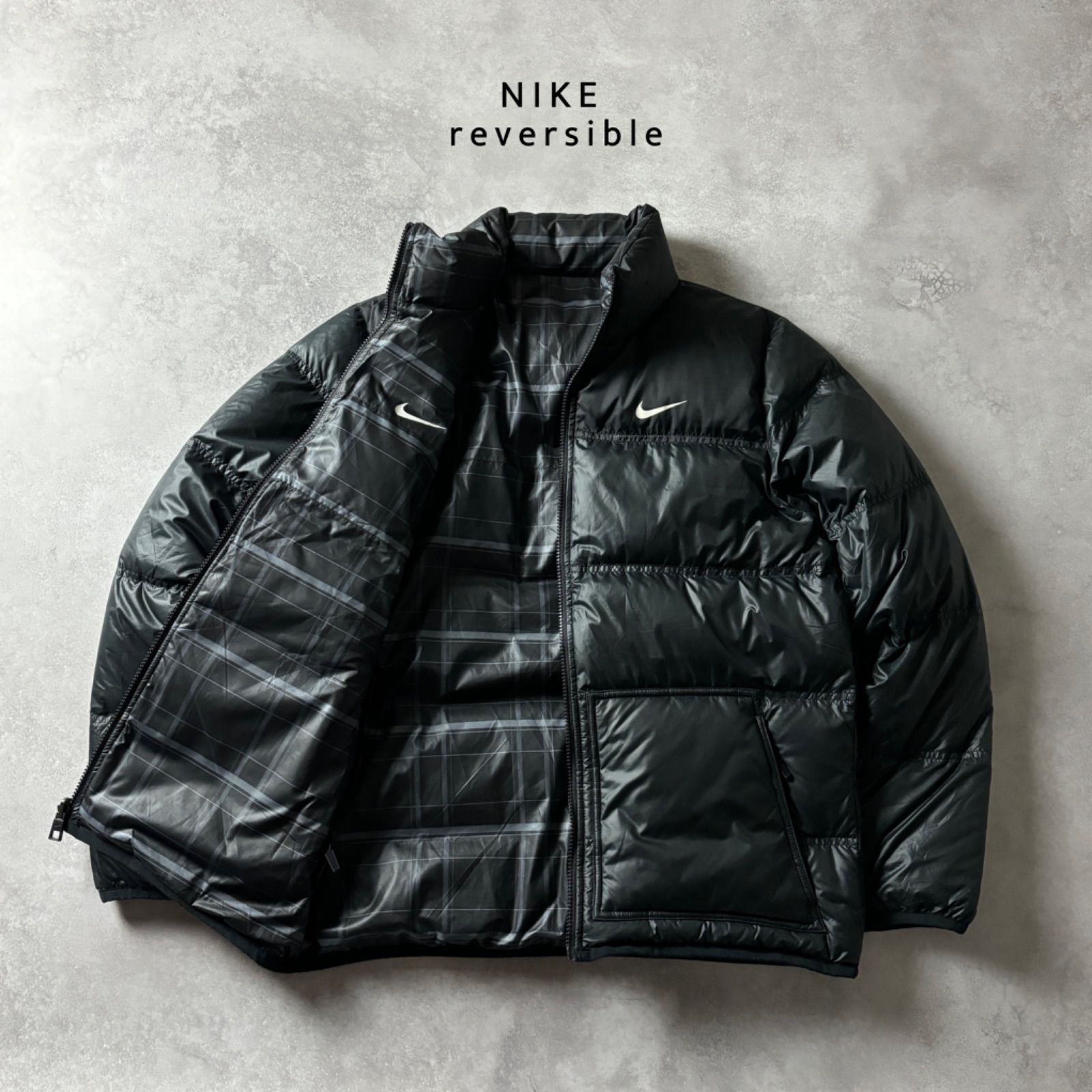 00s nike reversible onepoint down jacket Nike y2k Vintage Down