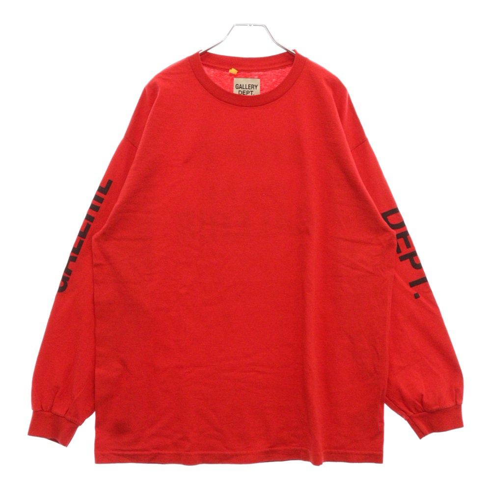 GALLERY DEPT. ギャラリーデプト French Collector L|S Tee フレンチコレクターロングスリーブTシャツ 長袖カットソー ロンT ロゴプリント レッド