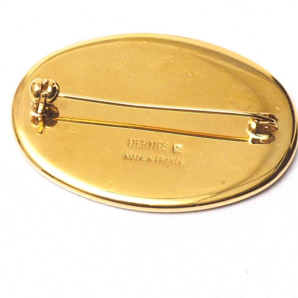 レア アンティークHERMES 七宝焼 ブローチ 馬車 ヴィンテージ￼ エマイユ HERMES エルメス ブローチ エマイユ 七宝焼き 騎馬 花 ブランド古着