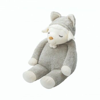 りぶはあと アニマルフードメイプル 抱きまくらBIG GRAY 97001-72