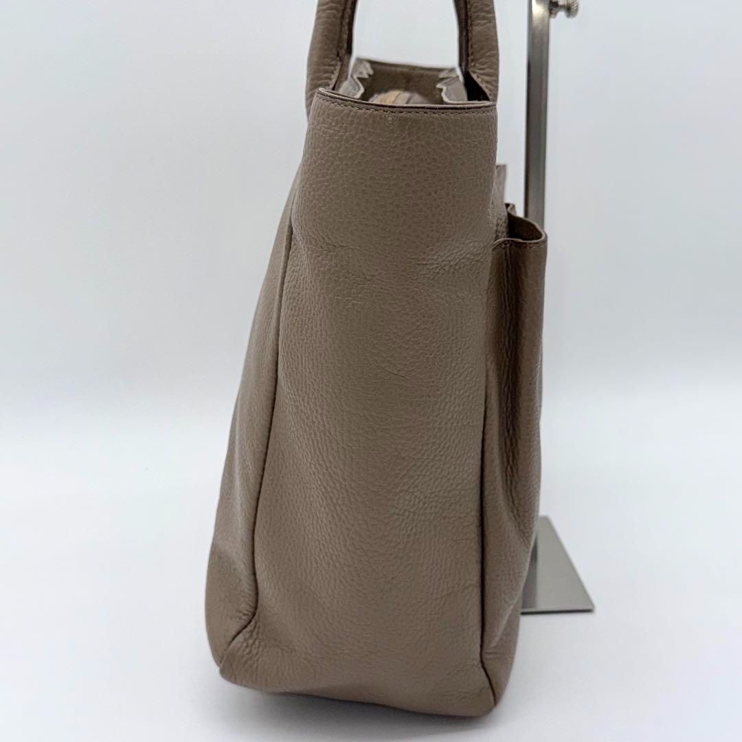 極美品】ATAO ウィークデー トートバッグ ハーフショルダー グレージュ