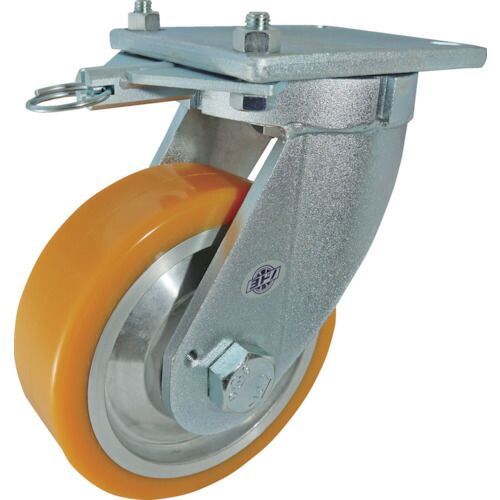 ヨドノ 超重量用高硬度ウレタン自在車旋回ロック付 １５００ｋｇ用