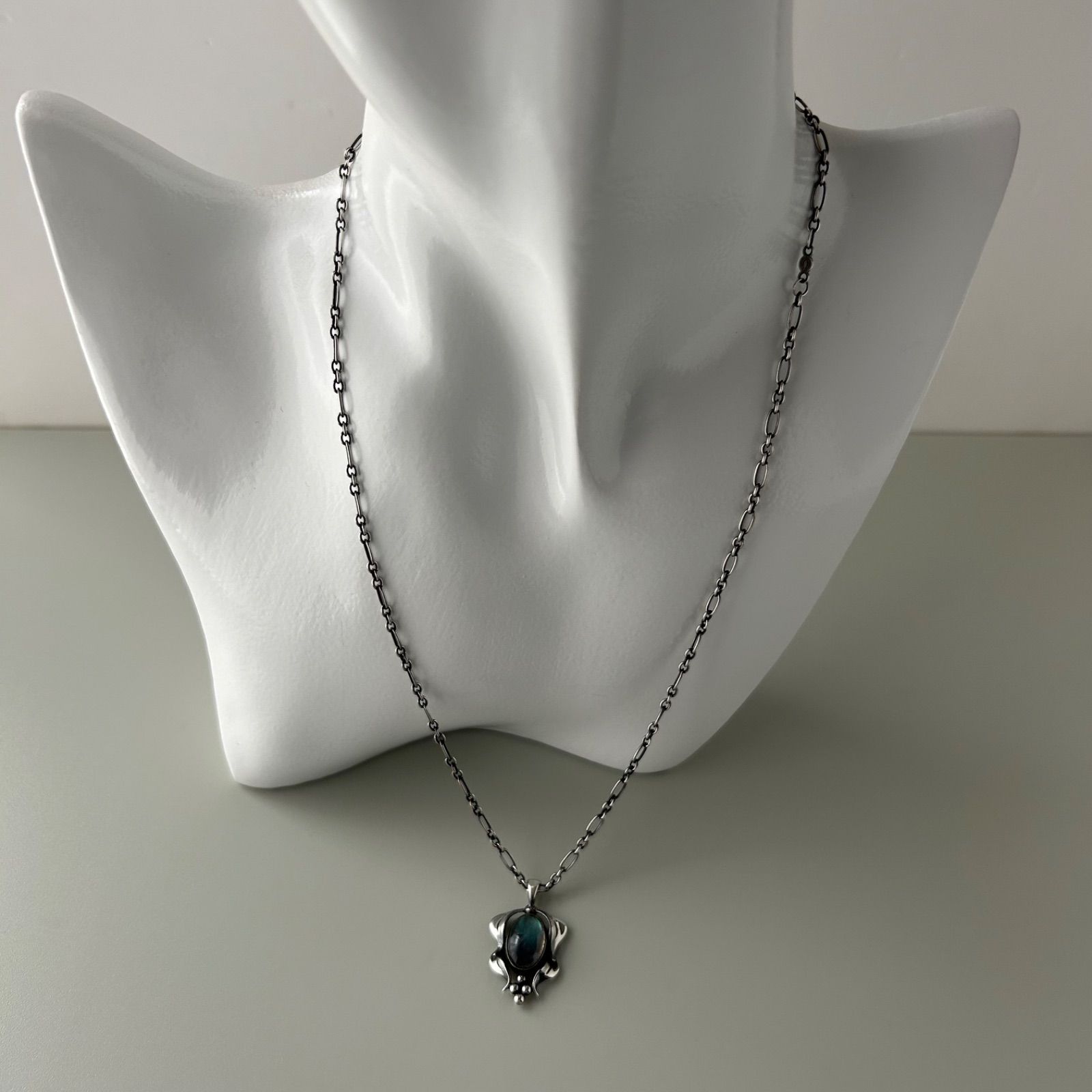 未使用級✨　ジョージジェンセン　ネックレス　2015　ブラックアゲート　567 未使用級✨ ジョージジェンセン ネックレス 2015 ブラック