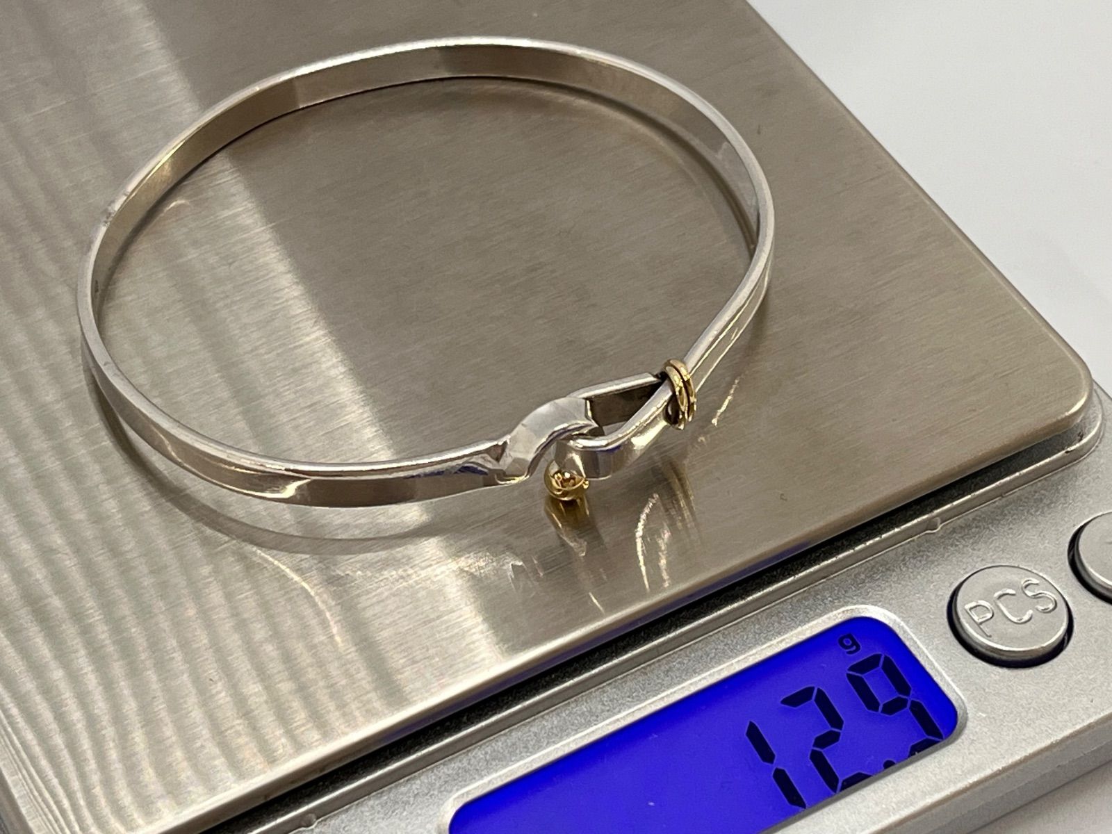 a035 送料無料 Tiffany&Co. ティファニー フック&アイ バングル
