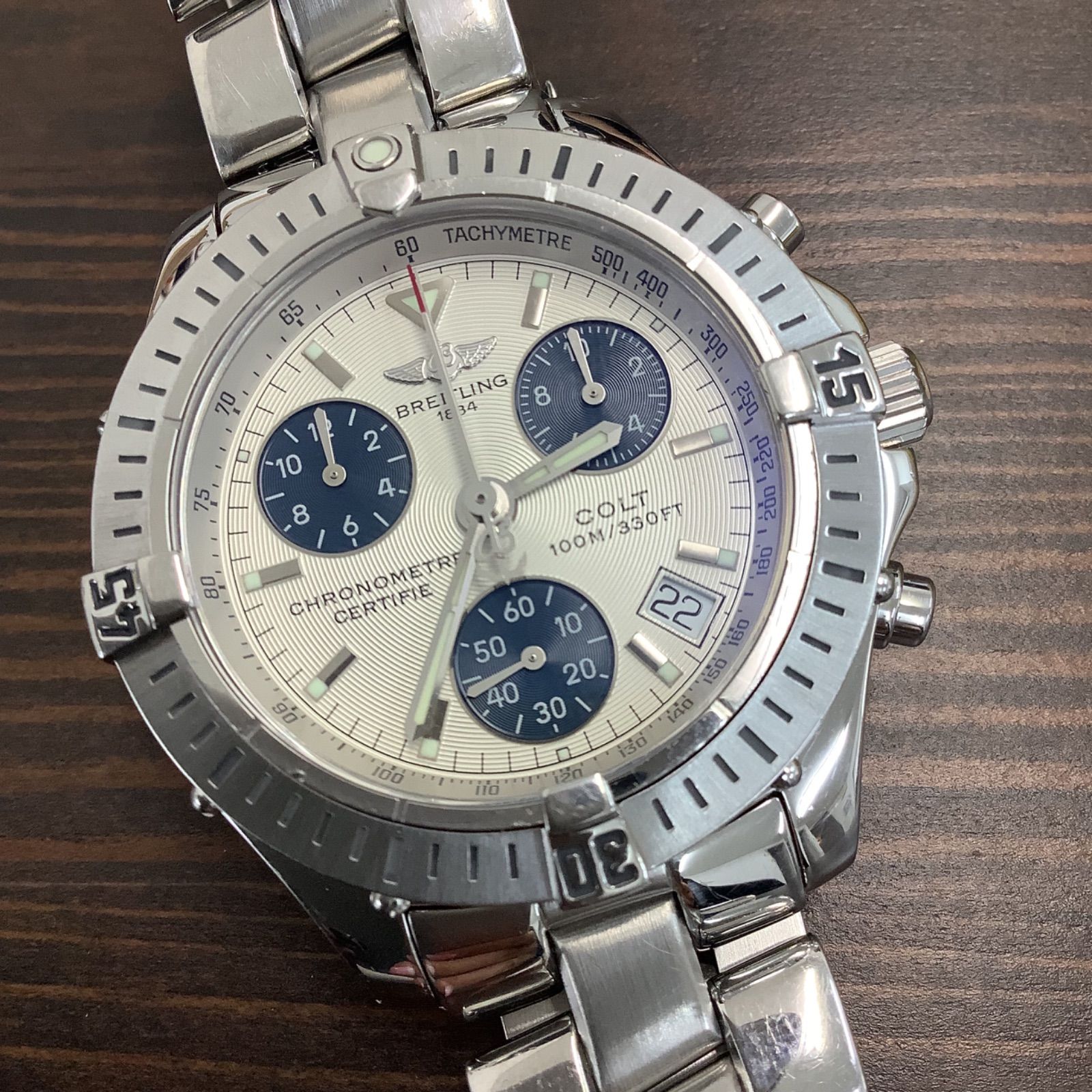 Breitling Watch Colt Chronometer A73350 With Box and extra