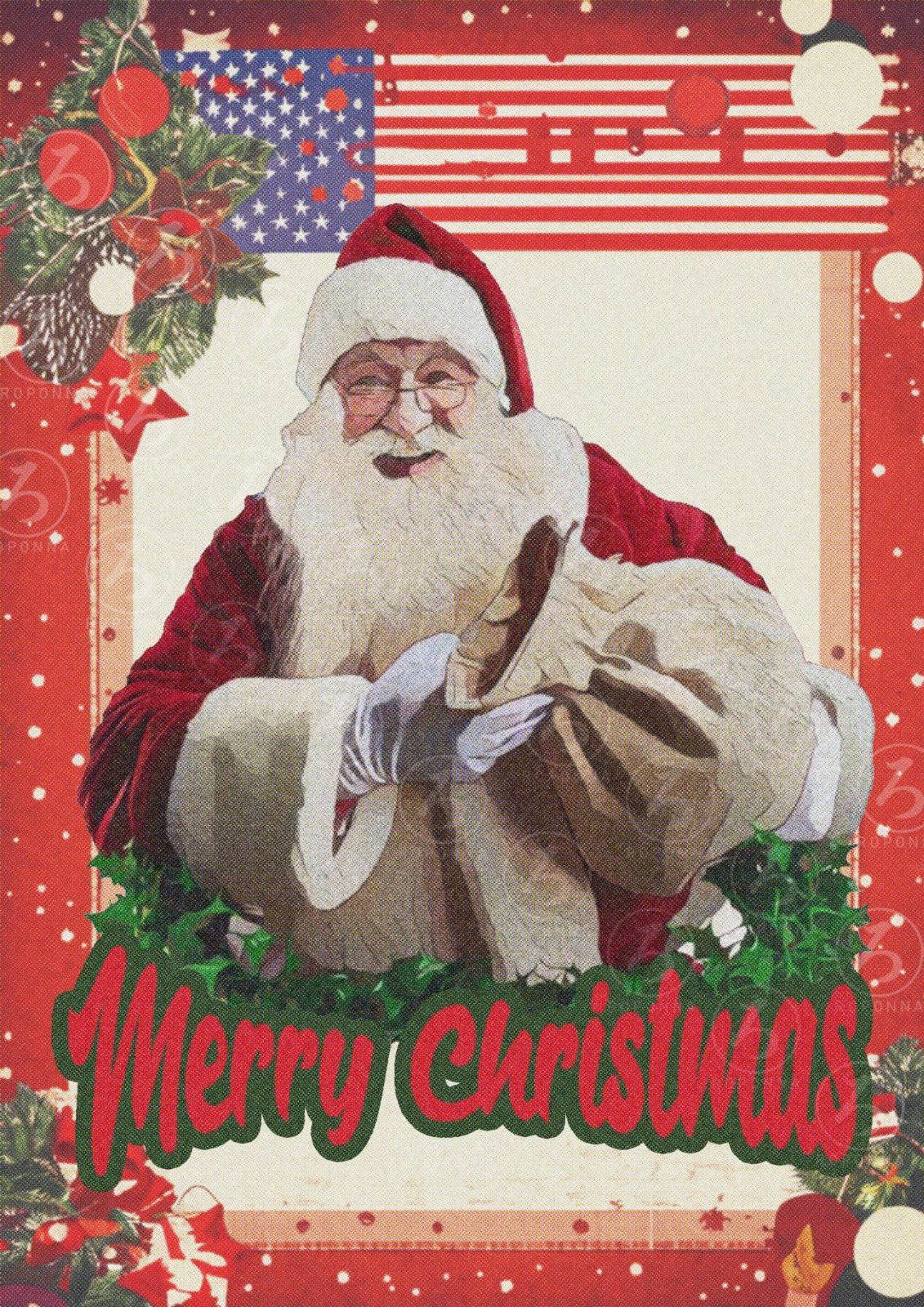 クリスマス 2L アート ポスター アメリカン ヴィンテージ