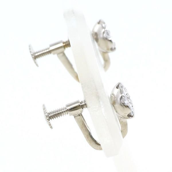 K18WG K14WG イヤリング clip-on earrings ダイヤ 0.30 総重量約1.4g