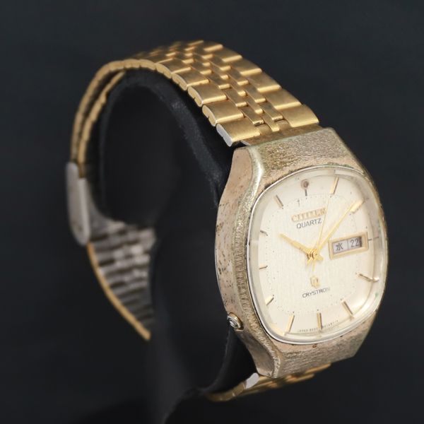 未使用稼働品CITIZEN レディース腕時計 手巻き エメラルドグリン文字