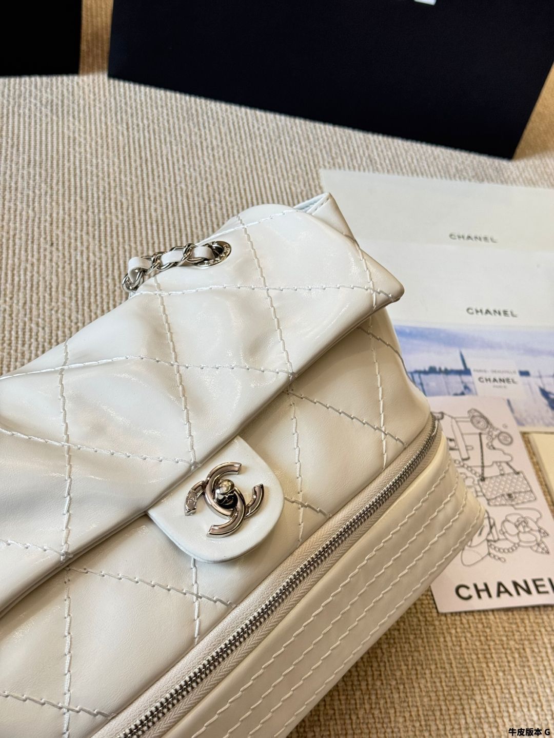 今日特価】Chanel Exterior Stitch Expandable XXL Airport Bag