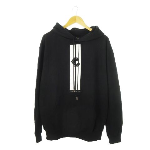 本日特別価格　CRONOS クロノス　ブラック　ホワイト パーカー CRONOS BLACK SHIFT HOODIE【M.WHITE】