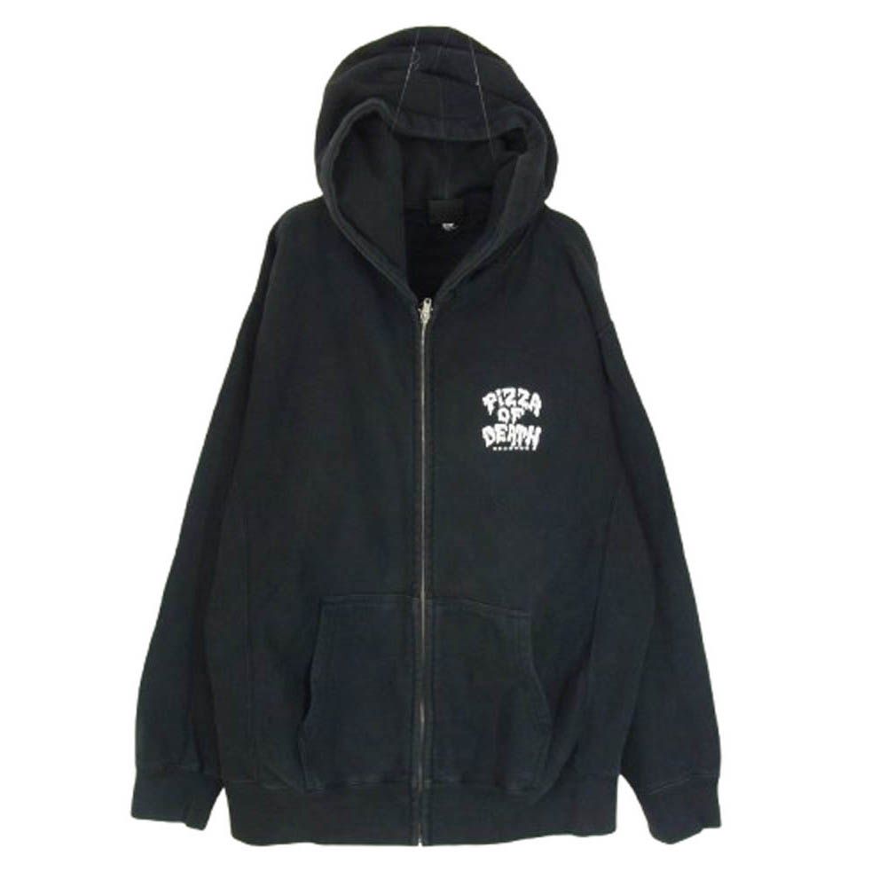 PIZZA OF DEATH RECORDS ジップアップパーカー黒L 【公式通販】