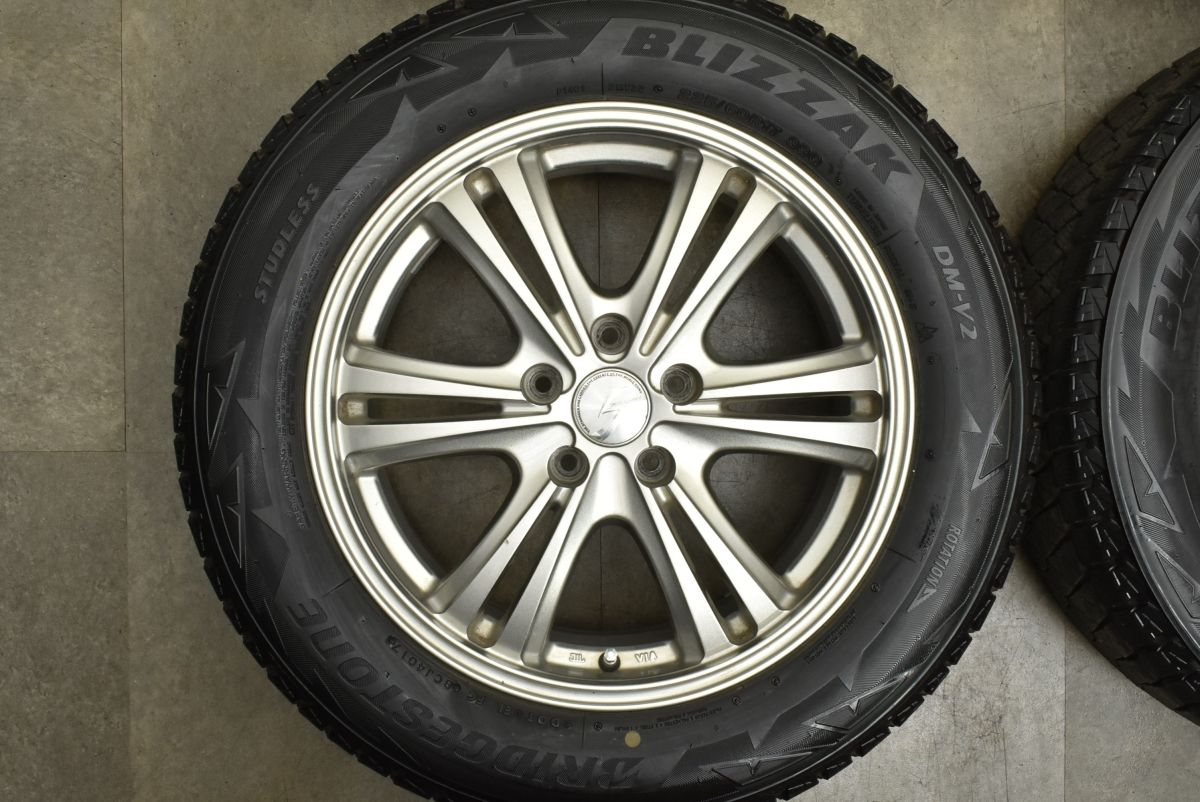 良い 交換用に ストレンジャー 17in 7J 38 PCD114.3 ブリヂストン ブリザック DM-V2 225 60R17 アルファード カローラクロス デリカD 5 安定した