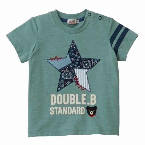ミキハウス　ダブルビー　Tシャツ　100cm まとめ売り ⚠︎使用感あり ミキハウス ダブルB プリント Tシャツ 2枚セット