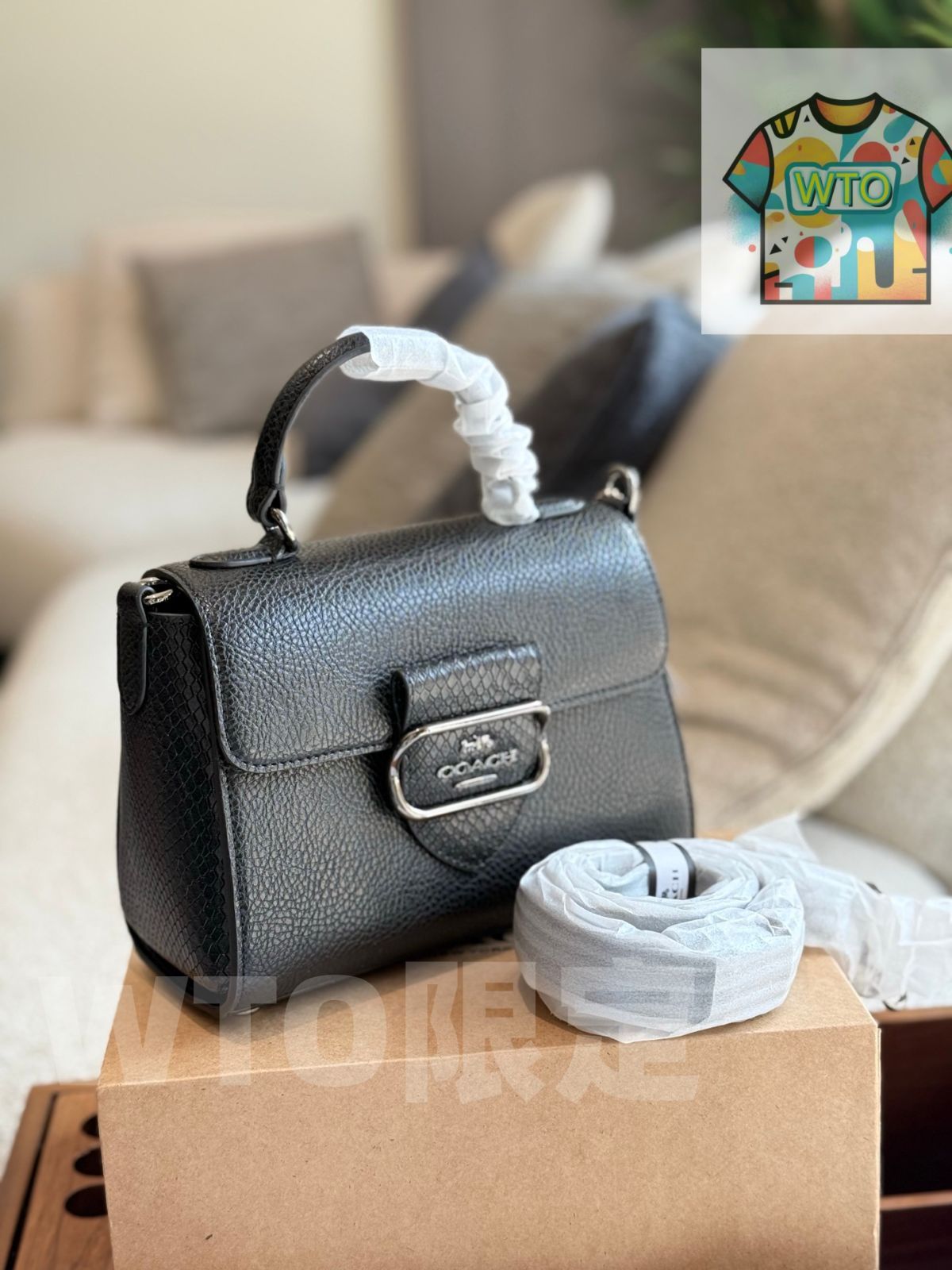 COACH グレー ビジネスバッグ レザー コーチ(COACH) ビジネス バッグ ビジネスバッグ・ブリーフケース