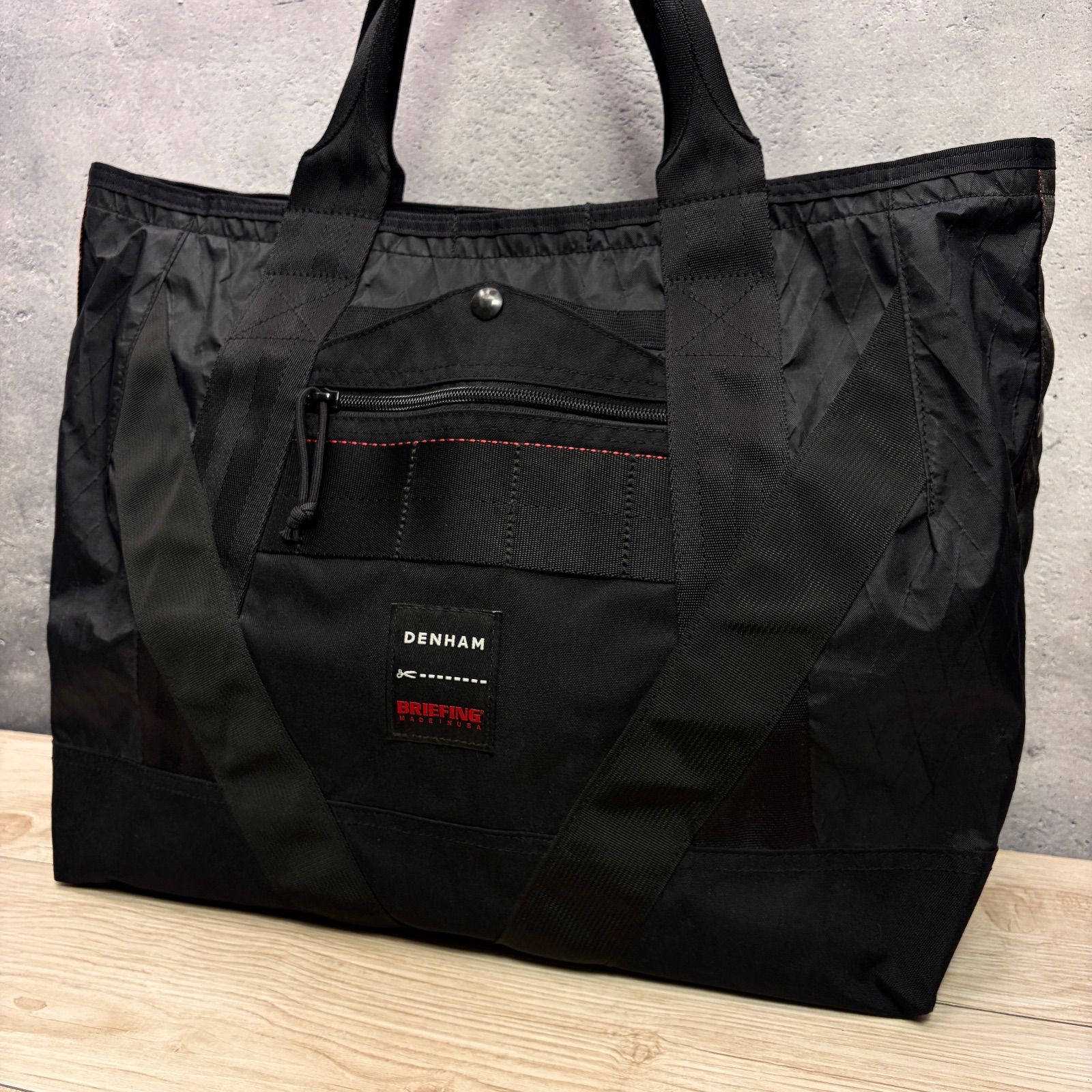 ✨DENHAM×BRIEFING コラボ 7POINT TOTE✨ 美品 ブラック バリ 