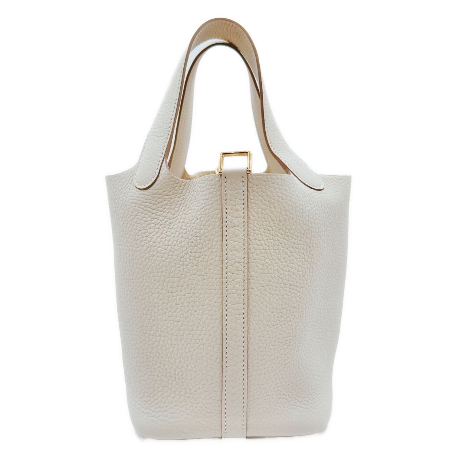 エルメス(HERMES) ピコタンロックPM(18) クレ トリヨン ゴールド