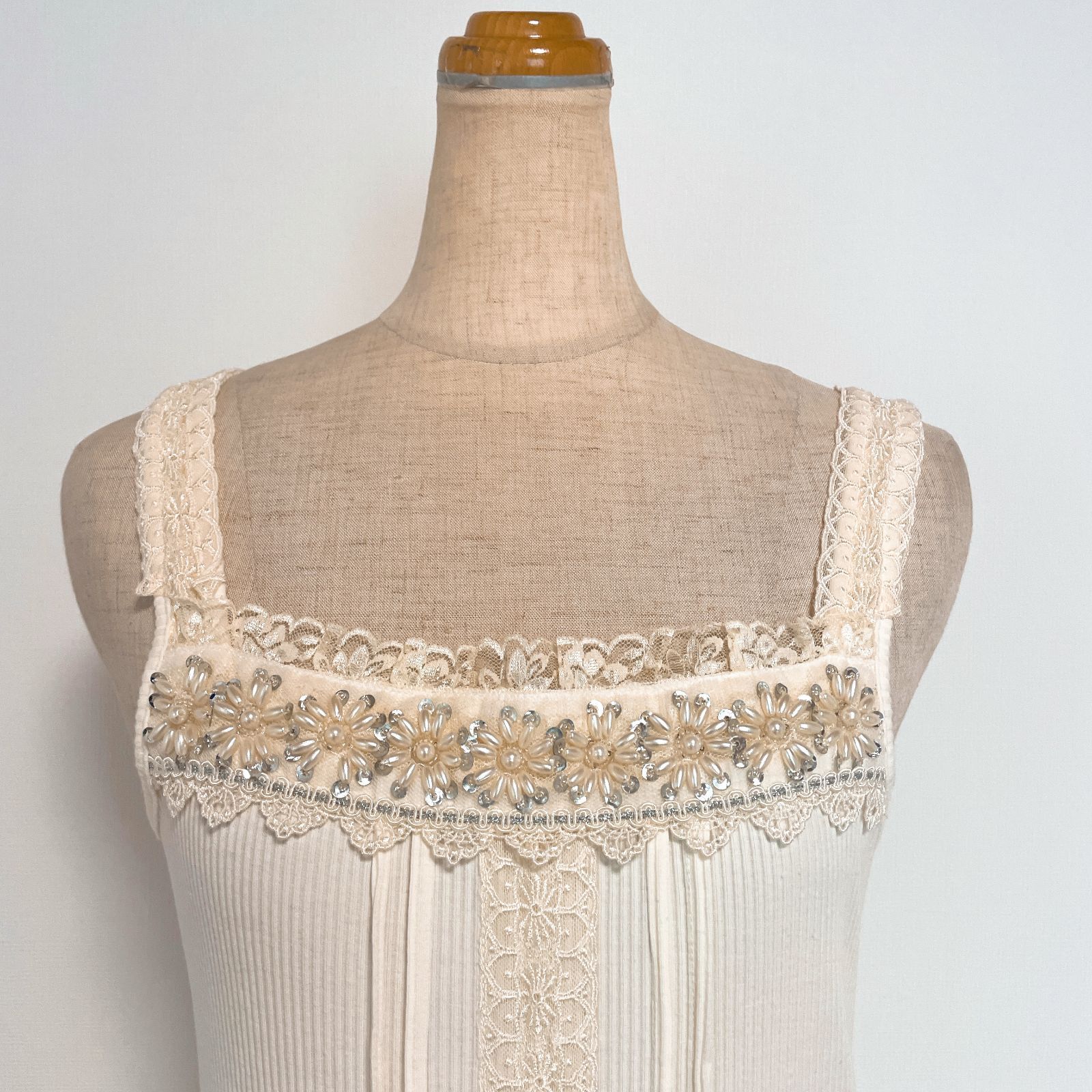 axes femme アクシーズファム キャミソール レース Mサイズ アイボリー