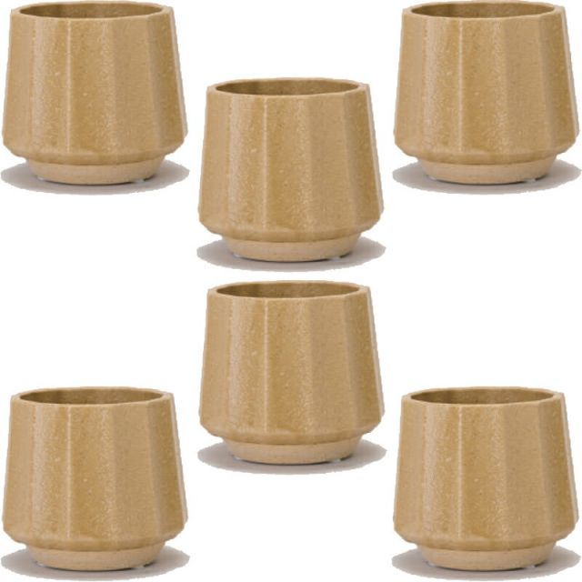 花 観葉植物用ポット ミルシカ 11 Y Ceramic POT 6個入り 41031 底穴あり 受皿付き 代引き不可 小型ポット FARM p69