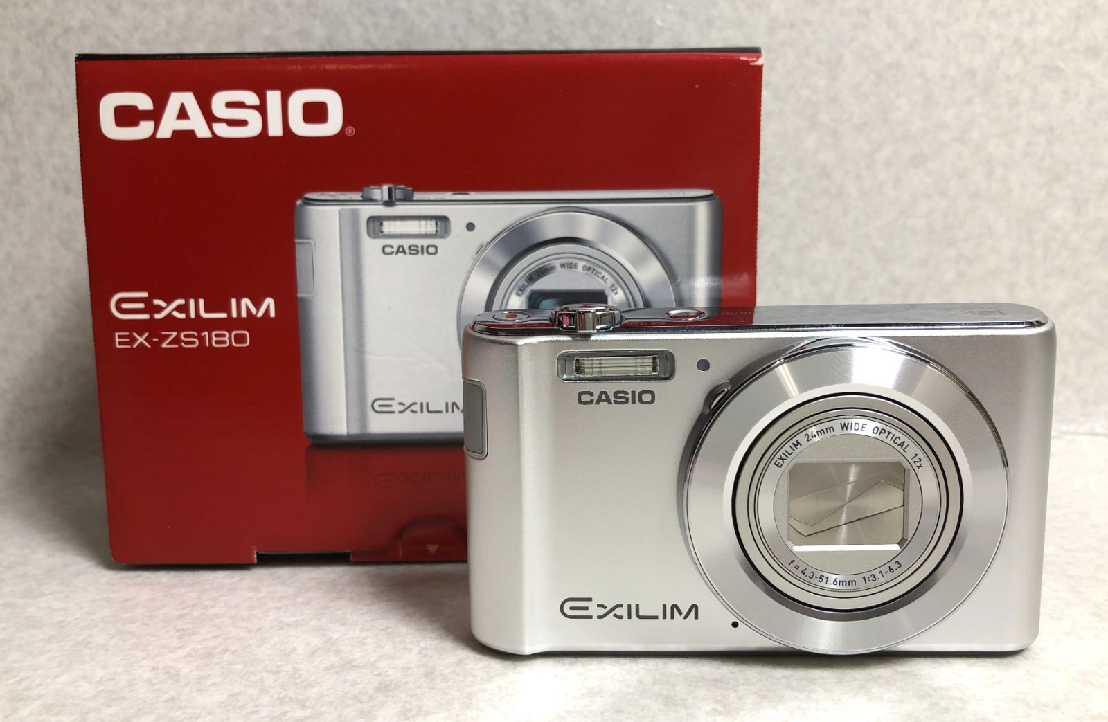 DH531】カシオ EXILIM コンパクトデジタルカメラ EX-ZS180 デジカメ