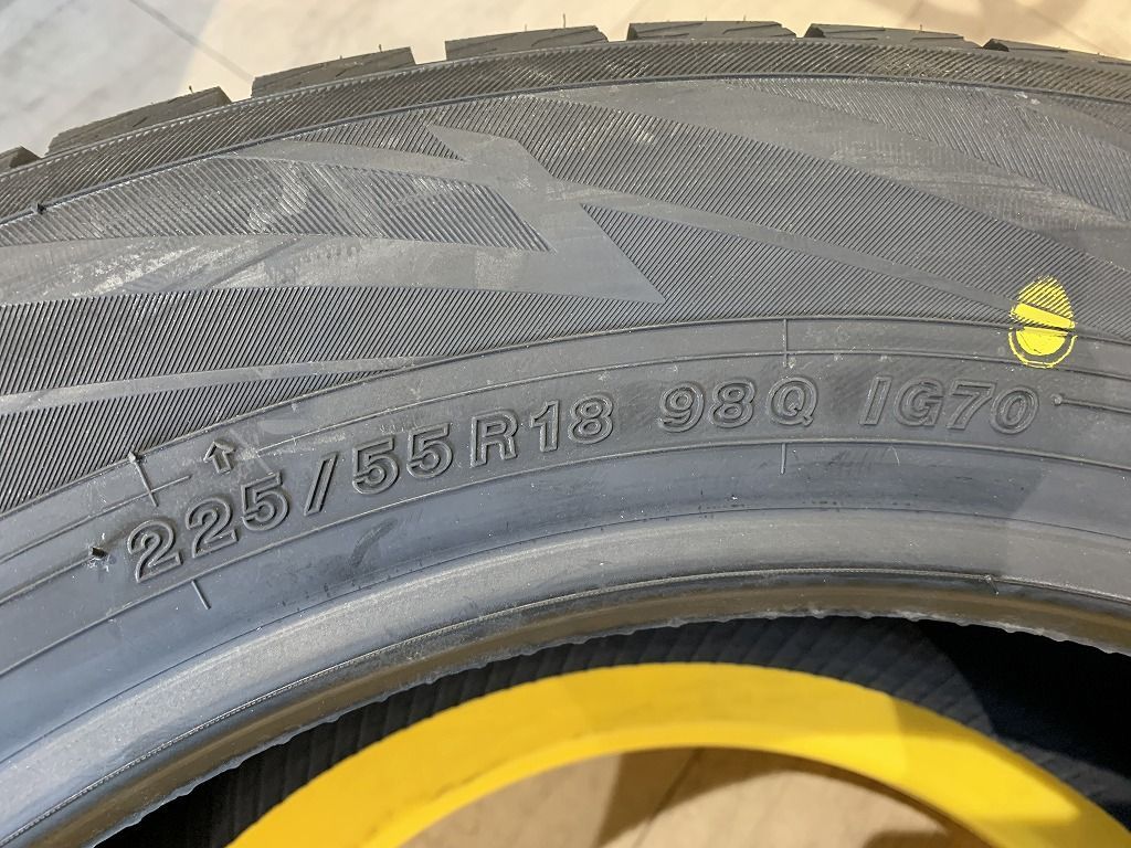 【2211085】【新品】1本 YOKOHAMA iCE GUARD iG70 225/55R18 2021年 アウトランダー デリカD5 XV フォレスター エルグランド 等