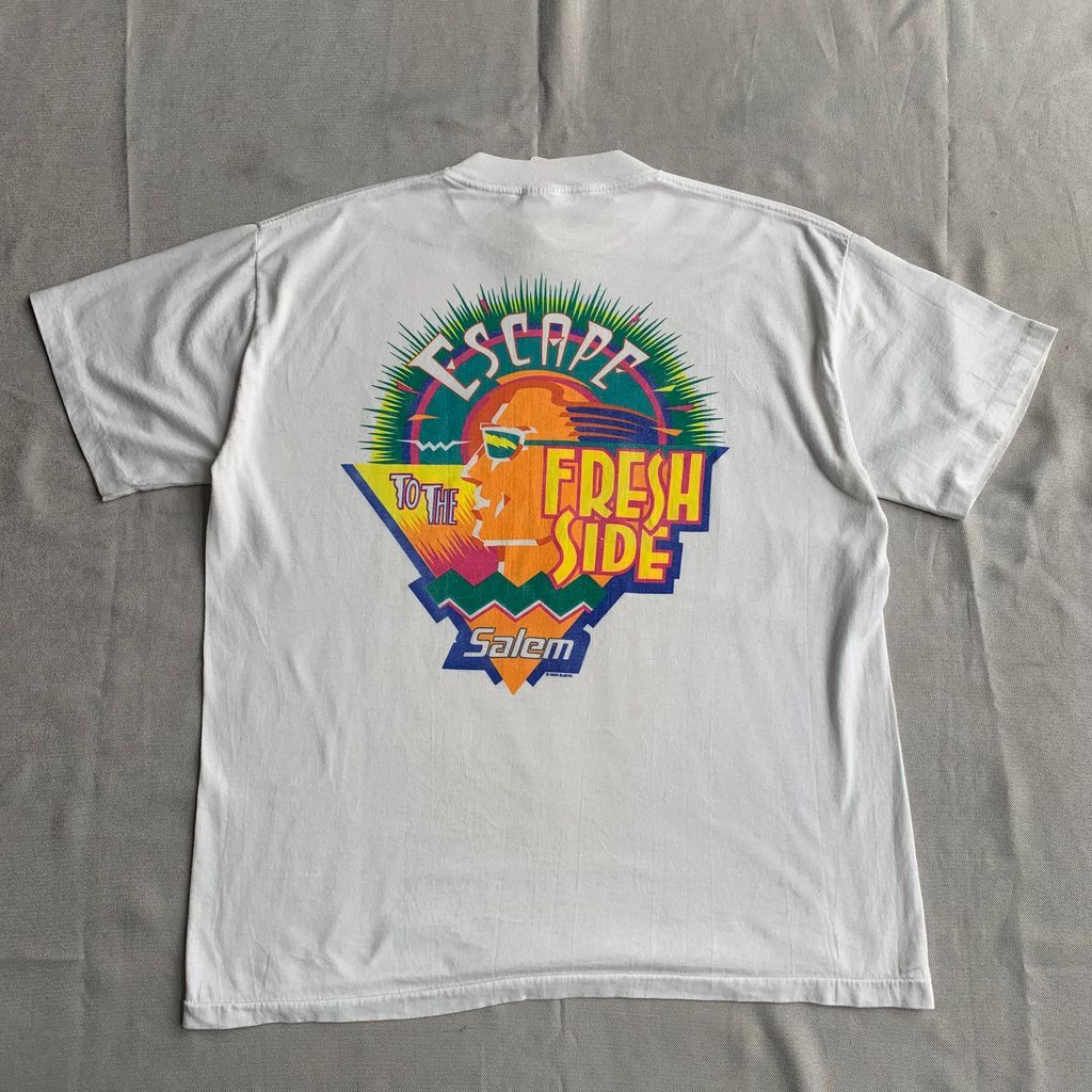 古着 Vintage 90s Salemセーラム Cigarettes Fresh Wrap Graphic 古着 Vintage 90s Salemセーラム Cigarettes Fresh Wrap Graphic