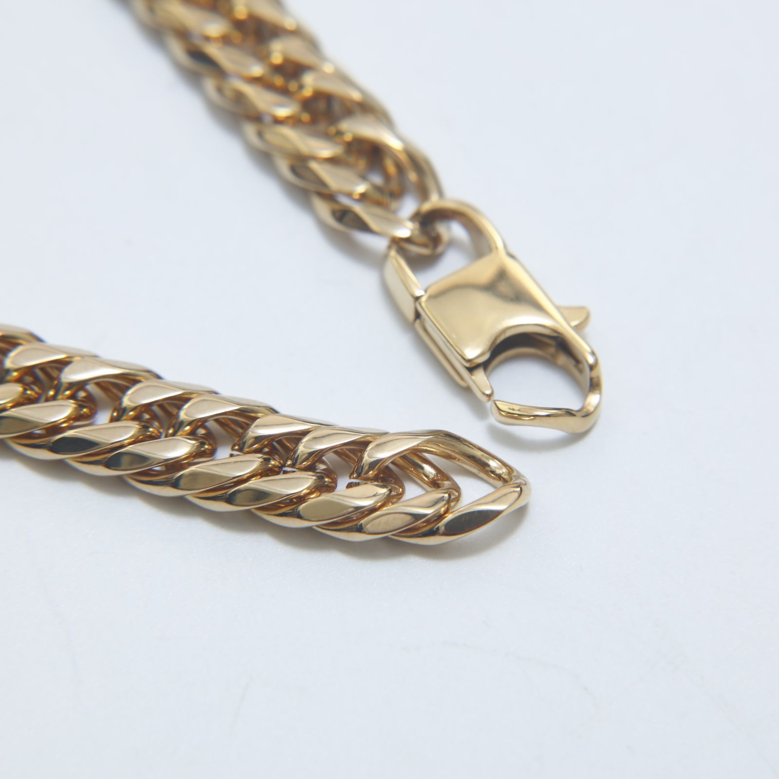 18kgp 金ネックレス 幅9mm 55cmダブル 喜平 メンズ 335 【公式通販】