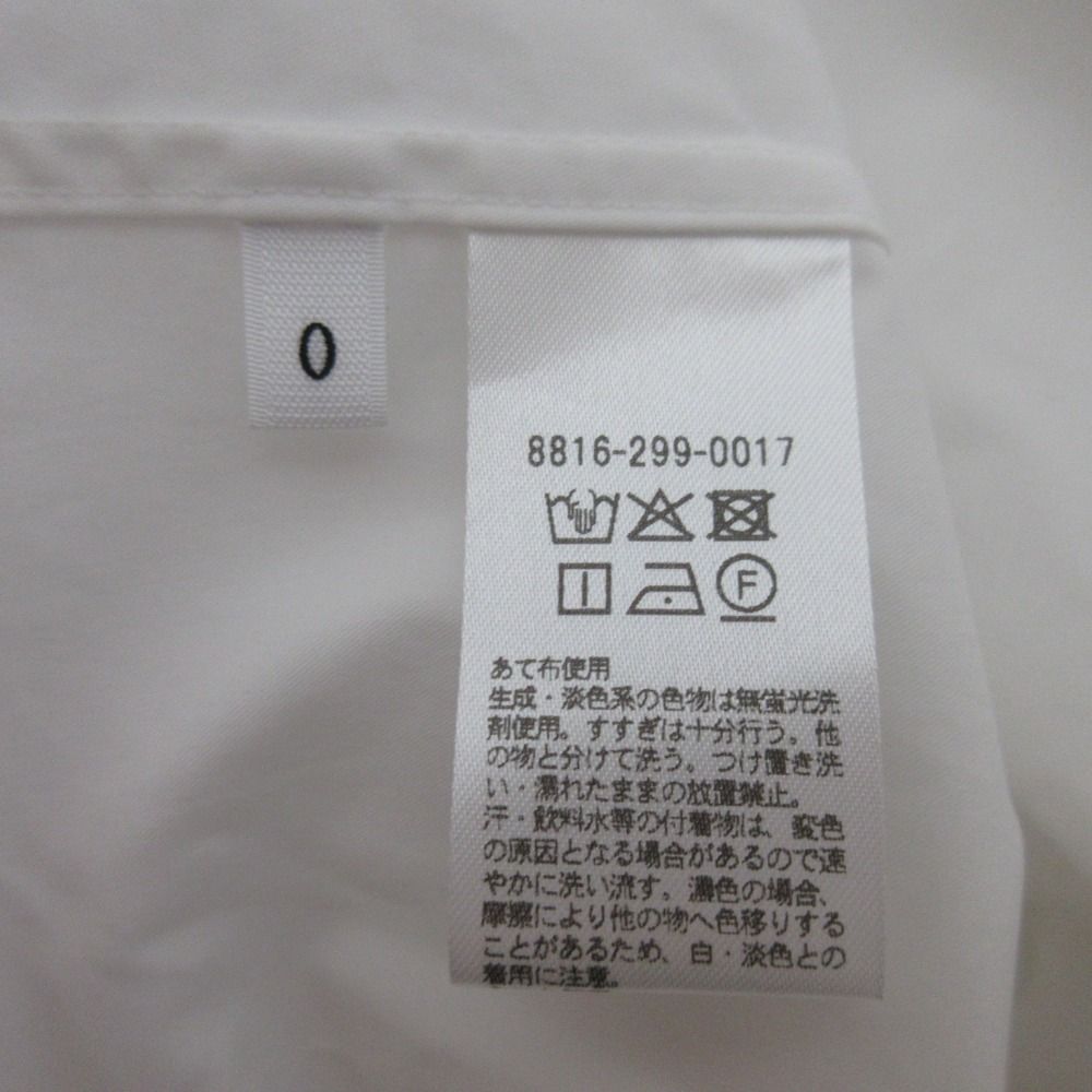 美品 LOEFF ロエフ LF CTN BRD WNG ブロードシャツ 8816-299-0017 サイズ0 ホワイト レディース 古着 中古 USED 美品 LOEFF ロエフ LF CTN BRD WNG ブロードシャツ 8816-299-0017