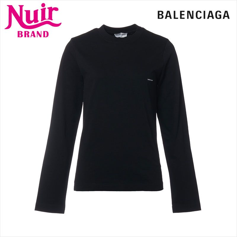 BALENCIAGA バレンシアガ 長袖Ｔシャツ Size XS コットン ロゴ 2017