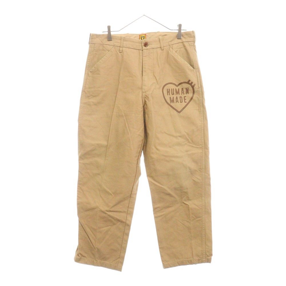 HUMAN MADE ハートロゴ ワーク チノパンツ ブラウン HUMAN MADE ハートロゴ ワーク チノパンツ ブラウン HUMAN MADE ハート