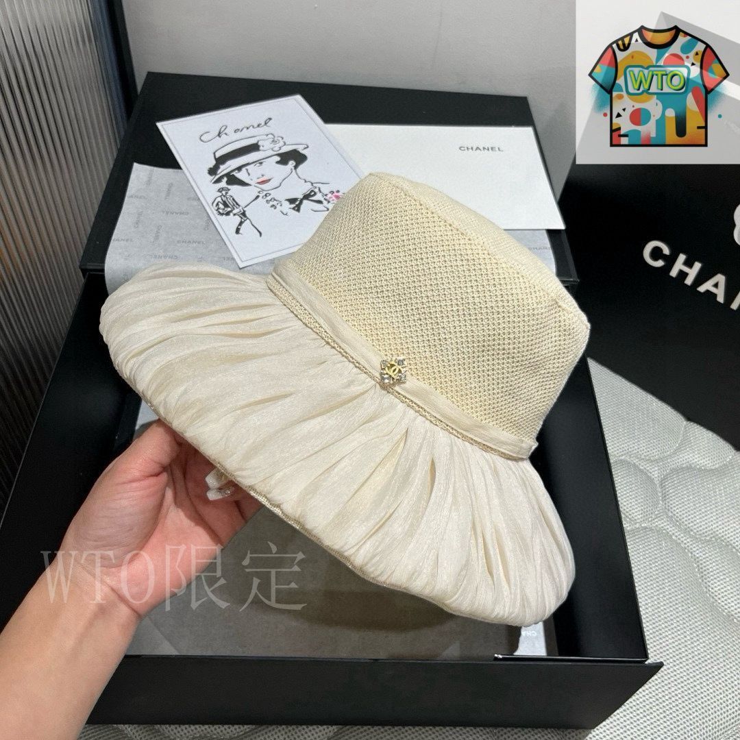 今日特価】Chanel 新着 折りたたみ可能な サンバケットハット