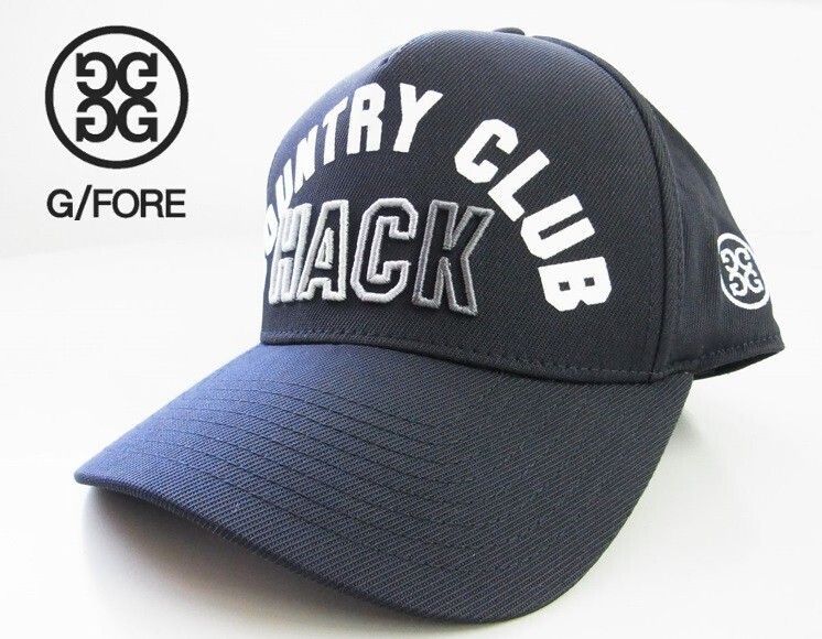国内正規品G/FORE ジーフォアMENS COUNTRY CLUB HACK SNAPBACK HACKロゴスナップバック ストレッチキャップ【073434809】ブラック黒