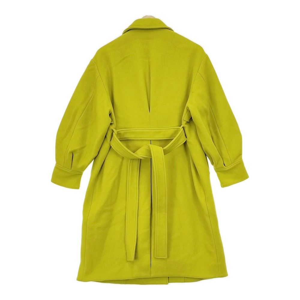 Ameri VINTAGE TRENCH LIKE MIDI COAT トレンチ ミディ丈 ウール 01220770740 コート 22AW ライムグリーン レディース アメリヴィンテージ 5-1012A◆