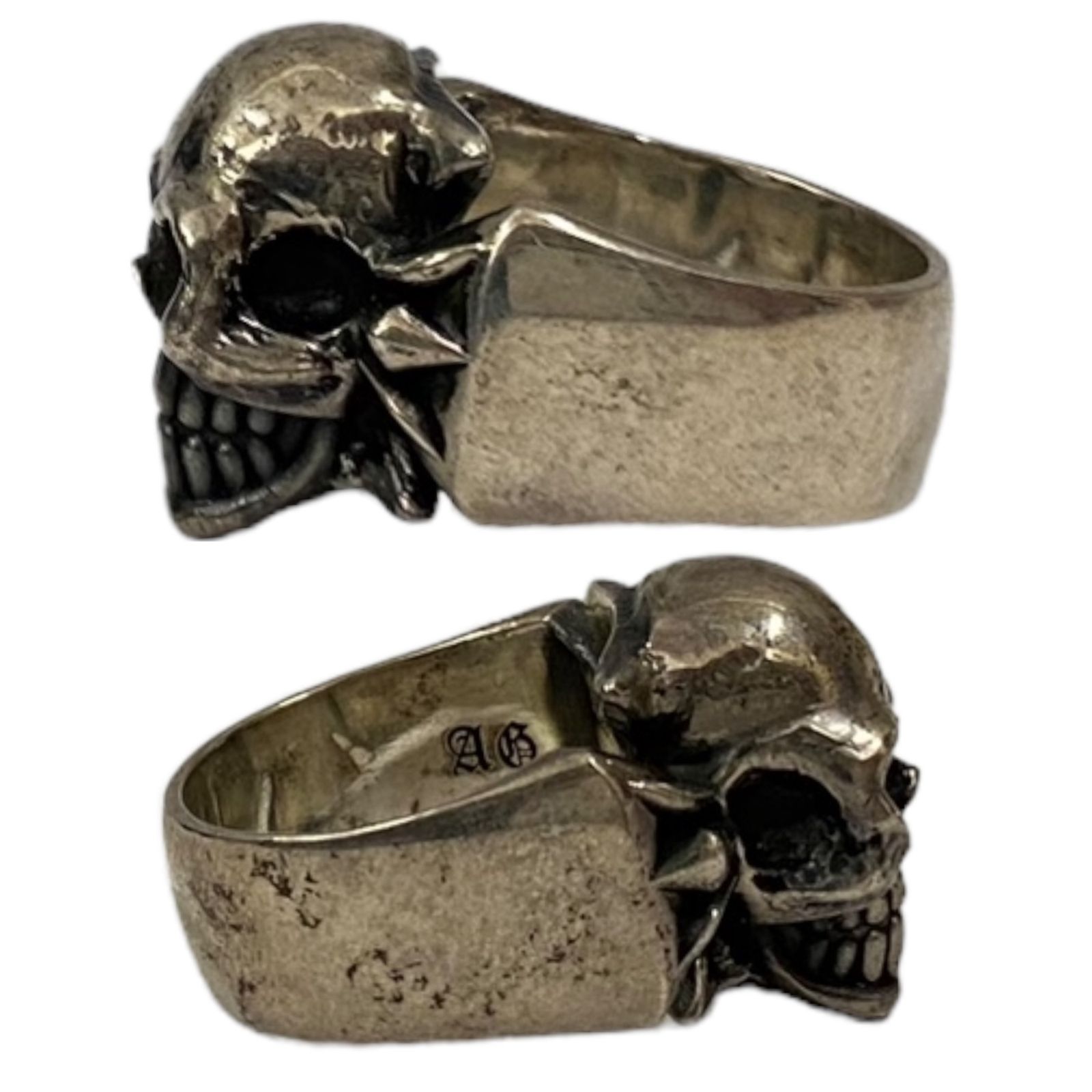 A&G スカルリング シルバー925 A&G (エーアンドジー) スカルリング