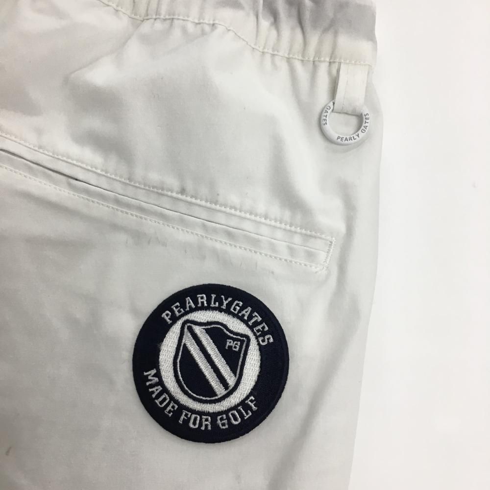 パーリーゲイツ ハーフパンツ 白 ポケット裏ストライプ メンズ 4(M