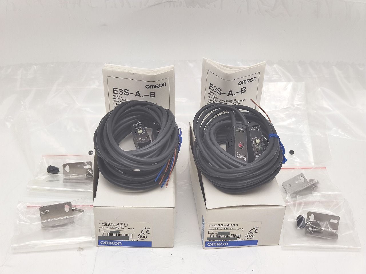 インボイス対応 2点セット ♥ オムロン OMRON E3S-AT11 10to30VDC 2m