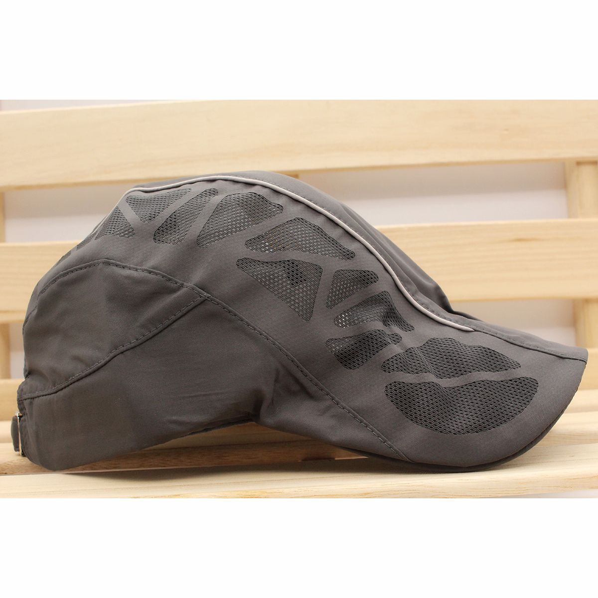 ハンチング帽子 速乾素材 メッシュ切り替え ラインデザイン 通気 帽子・キャップ 56cm~58cm HC14-8