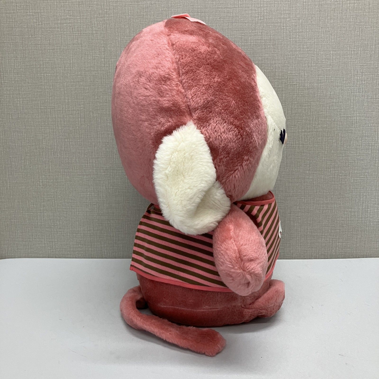 △ ぬいぐるみ ピンクのおさるさん MONTA ビッグサイズ 昭和
