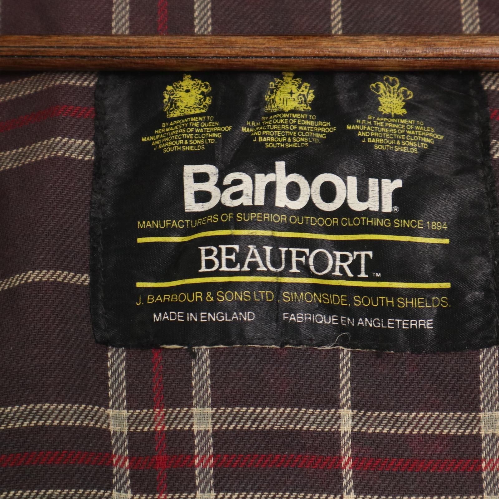 90年代 イングランド製 Barbour バブアー BEAUFORT ビューフォート