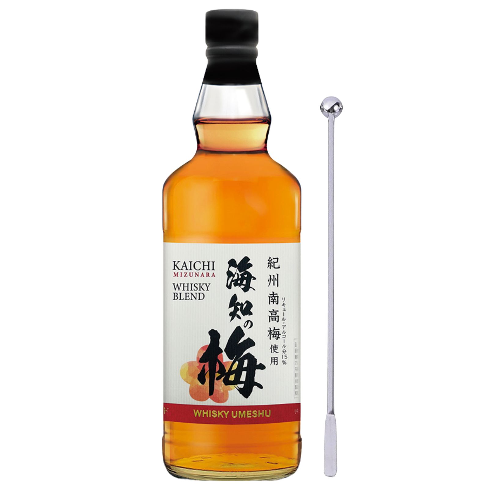 海知の梅 ウイスキーブレンド 梅酒 720ml ミズナラ樽 国産 高級 KAICHI カイチ メーカー公式 限定マドラー付き 箱入り【ギフト プレゼント 誕生日祝い 還暦祝い 結婚祝い ホームパーティー 記念日　夫婦　ご褒美　自分　両親　友達　フルーティ】