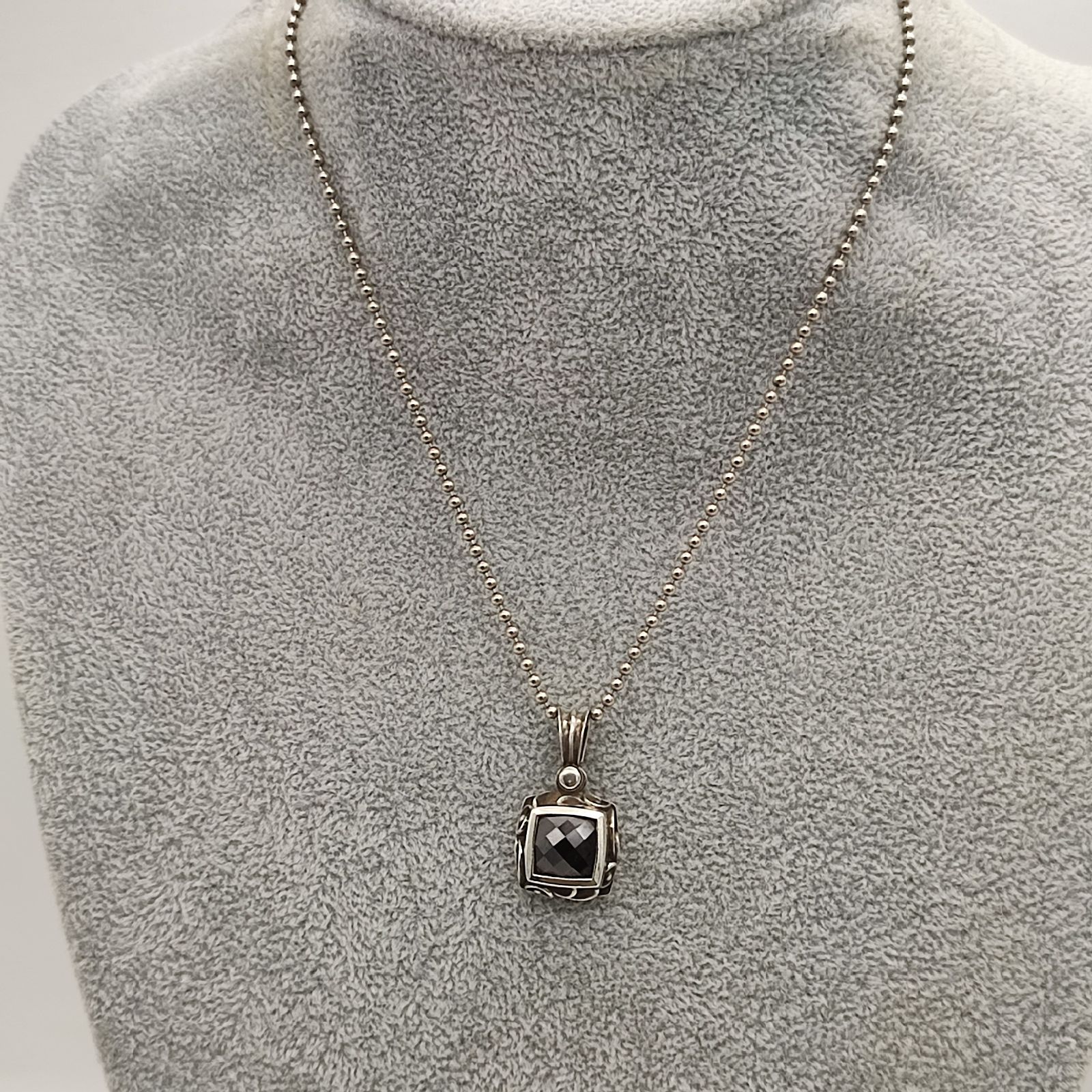 美品】AQUA FORTIS アクアフォルティス アラベスク スクエアペンダント 